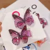 Hd3477A025 Accesorio para el Cabello de Mariposa con Gradiente Simulado Goma para el Cabello de Acrílico Estilo Bosque Pinza Lateral para Niña Cuerda Trenzada para el Cabello