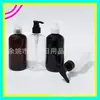 Frasco com bomba de loção de 250ml, frasco plástico curto e largo, frasco de PET para álcool em gel, frasco de shampoo de 250ML, frasco com bomba para limpador facial