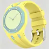 Adecuado para Reloj de Bolsillo Swatch Ap Co-Branded Royal Pop Correa y Caja de Silicona Integradas Anticaídas