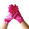 Verano Nuevos Guantes de Boda para Novia Guantes Cortos de Satén Adorno de Perlas Verano Protección Solar Fotografía Moda