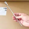 Cuchara de postre, Cuchara para miel, Cuchara larga de acero inoxidable con mango largo para remover, Exquisita cuchara para helado, Cuchara de café de aspecto elegante