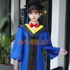 Roupas de mestre em estoque atacado vestido de formatura universitária estilo universitário roupas de estudante roupas de estudante de ciências xale de tecido drapeado