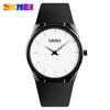 Reloj de pulsera SKMEI Time Simple Business para hombre, de cuarzo, delgado, con dos agujas y esfera de Amazon.