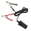 Pinza de batería de coche para encendedor de cigarrillos, base hembra, pinza de cocodrilo, toma de cable de alimentación de coche, cargador de coche modificado, parte inferior