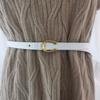 Novo Cinto Fino Feminino Couro Genuíno Pequeno Cinto Feminino Estilo Coreano Casual Combinando Vestido Decorativo Cinto de Estudante Atacado