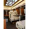 Assento de cartão de RV para duas pessoas assento de carro comercial cama dobrável multifuncional deitar plano Montagem de montagem modificada Datong Iveco Quanshun