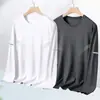 Nueva colección Primavera/Otoño 2026: camiseta base elástica para hombre, camiseta de manga larga con cuello redondo, ropa de moda para primavera/otoño
