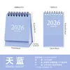 2026 Calendário de Mesa Mini Pequeno Estilo Casual Criativo Versão Inglesa Ornamento Portátil Calendário Transfronteiriço Morandi