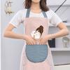 Delantal universal coreano para limpiar las manos para mujer, impermeable y a prueba de aceite, elegante bata de pareja para cocinar, ropa de trabajo y uso doméstico