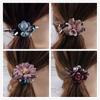 Nuevos Accesorios para el Cabello con Flores Artificiales Estilo Coreano Nuevo Anillo para el Cabello de Flor de Loto con Diamante Exquisitos Accesorios para el Cabello con Flores de Cristal Más Vendidos