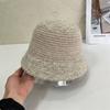 Estilo Japonés Otoño e Invierno Nueva Llegada Lana de Cordero Costuras Sombrero de Pescador para Mujer Estilo Coreano Combinable Cálido Sombrero de Cubo Pequeño que Afina el Rostro