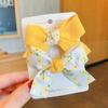 Accesorios para el cabello para niños, lazo para bebé, horquilla, flequillo, horquilla rota, linda horquilla de tela para niña, tocado para niña pequeña