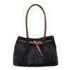 Bolso Tote de Gamuza, Bolso de Hombro Sencillo, Bolso de Mano Retro de Lujo Ligero de Nicho de Gran Capacidad, Bolso de Trabajo para Mujer