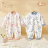 Mameluco para bebé para primavera y otoño, algodón puro, mameluco de manga larga para niños y niñas, traje para gatear, pijama, ropa para casa, ropa para recién nacidos