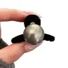 Pinza para el cabello de perla en tono gris medio recogido Elegante Flequillo Pinza Pequeña de 5 cm para Mujeres 2025 Nuevo Tiburón de Gama Alta