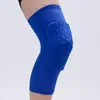 Joelheiras Curtas Respiráveis à Prova de Choque de Colmeia para Basquete, Esportes ao Ar Livre, Corrida, Fitness, Equipamento de Proteção, Joelheiras Respiráveis à Prova de Choque