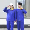 Conjunto de Roupas de Trabalho de Manga Longa para Primavera e Outono para Trabalhadores de Oficina de Reparos, Vestuário para Trabalho na Construção Civil e Mecânica, Uniformes para Trabalhadores da Construção