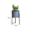 Suporte Moderno Simples Verde para Vasos de Dendrocalamus Prateleira de Flores de Ferro Forjado Multicamadas Rack de Armazenamento de Metal de Chão para Sala de Estar Varanda