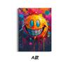 Pintura de Pared Lienzo Póster Cara Sonriente Loca Transfronteriza Colorida Humorística y Divertida Varios Tamaños Pintura Decorativa para Dormitorio Bar