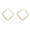 Coreano mudo ouro geométrico retro brincos temperamento high-class atmosfera Novo 925 brincos de prata pino brincos simples