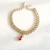 Oferta Especial Nova Pulseira de Aço Titânio com Zircônia e Preservação de Cor para Mulheres com Pingente de Gema Colorida em Gota d'Água e Joia Luxuosa com Números Romanos