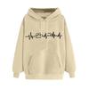 Suéter Transfronterizo Estampado Love de Primavera 2025 Holgado para Hombre y Mujer Sudadera de Moda con Capucha Top con Capucha Ropa Europea y Americana para Mujer