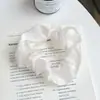 Scrunchie Perolado Estilo Francês, Elástico de Rabo de Cavalo de Alta Elasticidade, Durável e Suave com o Cabelo, Elástico para Coque, Acessório de Cabelo