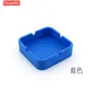 Cenário cinzeiro redondo de silicone de alto valor de cor cinzeiro camuflado hotel casa caixa de cigarros copo de cigarro quadrado impressão de logotipo