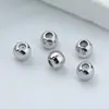 Contas soltas de ouro 18K com contas de posicionamento de silicone contas de ajuste de corrente colar DIY feito à mão acessórios de joalheria