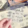 Pegatinas de transferencia line art de Notas del Ladrón de Tumbas, pegatinas decorativas 2D estilo caricatura dibujado a mano con temática de Zhang Qiling y Wu Xie
