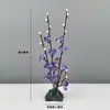 Decoración de Plato de Sashimi, Guarnición de Plato Frío para Catering de Hotel, Decoraciones de Flores y Hierbas de Plástico para Platos, Adornos Pequeños, Flor de Ciruelo de Invierno