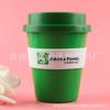 Promoção de brinde publicitário 350ml antiderrapante antiescaldante isolamento térmico moda silicone plástico caneca de café pode ser impresso LOGOTIPO
