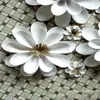 Flor tridimensional hecha a mano flor de papel grande para boda decoración de ventana fondo de fotografía suministros de boda flor de papel tridimensional terminada