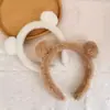 Linda Nueva Diadema de Dibujos Animados para Mujer, Diadema de Felpa para Lavarse la Cara y Aplicarse Mascarilla Facial, Accesorio para el Cabello Antideslizante