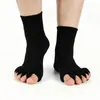 Calcetines Japoneses y Coreanos de Dedos Separados Masaje de Salud Yoga Calcetines de Cinco Dedos para Mujer Calcetines Suaves de Algodón de Nitrilo Calcetines Abiertos
