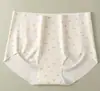 Bragas de Seda Helada para Mujer Estilo Floral Pastoral de Verano de Cintura Media Sin Costuras Versátiles de Algodón Puro Entrepierna Extendida 10A Ligeras Transpirables