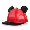 Gorra de Béisbol de Malla Completa Transpirable para Niños de Verano Sombrero de Lengua de Pato con Orejas de Bebé del Sur de China Estilo Coreano de Moda