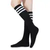 Calcetines hasta la rodilla de tres rayas, Calcetines para la pantorrilla, Calcetines deportivos de fútbol, Calcetines de felpa, Calcetines de longitud media estilo preppy, Calcetines de algodón para parejas, Transfronterizo