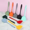 Fabricante Utensílios de Cozinha de Silicone Espátula de Silicone Frigideira Antiaderente Conjunto Especial de Espátulas Conjunto de Concha para Sopa Resistente a Altas Temperaturas Utensílios de Cozinha