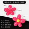 Acessórios de Fivela de Sapato Estilo Coreano Girassol DIY, Fivela de Cadarço, Botão Decorativo de Flor Translúcida Colorida de Cinco Pétalas para Cadarço