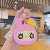 Monedero Llavero Niña Conejo Venta al por Mayor Mini Billetera Infantil Lindo Bolso para Llaves Llavero de Silicona Pequeño Regalo