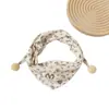 Cachecol Triangular à Prova de Vento e Quente para Crianças Outono e Inverno Novo Cachecol de Bebê Meninas Meninos Fofo Estilo Coreano Tendência Cachecol de Bebê