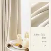 Cortinas de Shaoxing Keqiao: Cortinas blackout de algodón y lino gruesas de alta gama para dormitorio, decoración del hogar moderna de lujo ligero nórdico para sala de estar
