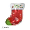 Decorações de Natal Balões de filme de alumínio de Natal Papai Noel Rena de Natal Boneco de neve Balões de decoração de Pinguim