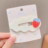 Pinza grande de pico de pato con cabeza trasera de color esmerilado, accesorios para el cabello para niños, horquilla para terminar el cabello roto, tocado para niña, verano