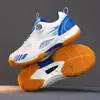 Nuevos zapatos de tenis de mesa y tenis para niños, zapatillas de bádminton para niños y niñas, transpirables, ultraligeras, con hebilla giratoria, zapatillas de entrenamiento profesionales