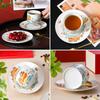 Juego de taza y platillo de café de moda nacional vintage de oficina, taza de café de cerámica de alto valor de color, nueva taza de café china personalizada