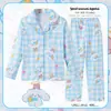 Pijamas de primavera y otoño para niños, ropa de casa para niños de manga larga con solapa suelta, pijamas para niñas, ropa de aire acondicionado para niños medianos y grandes
