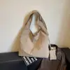 Bolso de mujer de gran capacidad, nuevo modelo 2026, color liso simple, bandolera de estilo casual, bolso tote para el día a día y para ir al trabajo