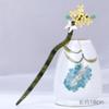 Xiangyun acetato mapache estilo antiguo Lirio colgante pasador pasador simple moderno lindo melocotón Hanfu tocado para mujer